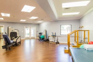 The rehab gym at Pine Meadows Post Acute